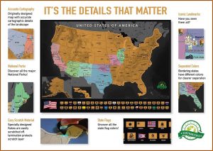 Scratch Off State Map