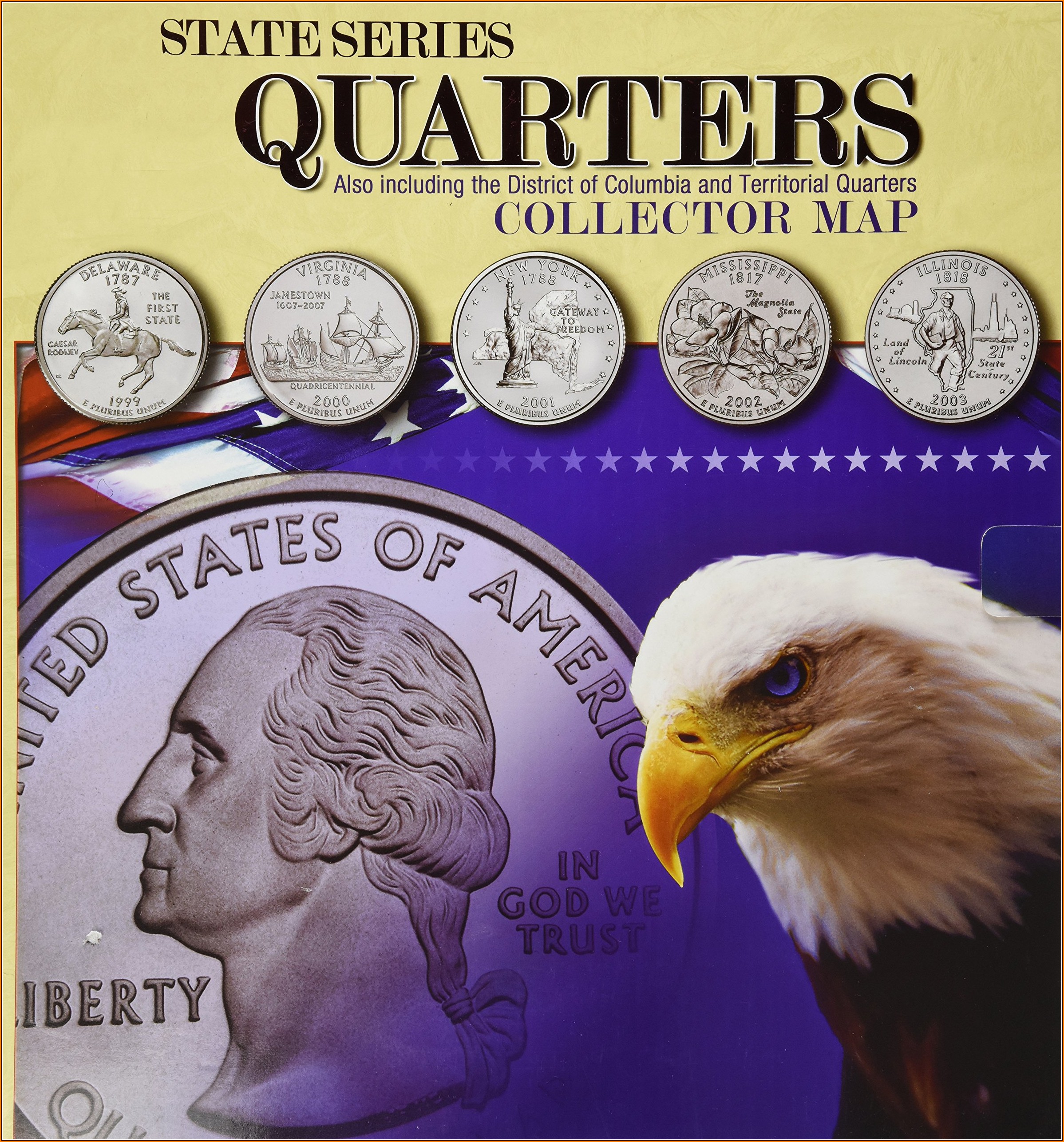 State Series Quarters Collector Map
