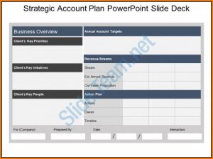 Strategic Account Plan Template Ppt