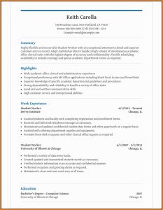 Template For High School Student Resume
