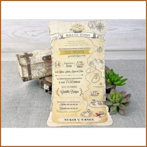Treasure Map Wedding Invitation