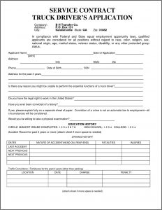 Truck Driving Application Templates