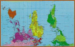 Upside Down World Map Peters Projection