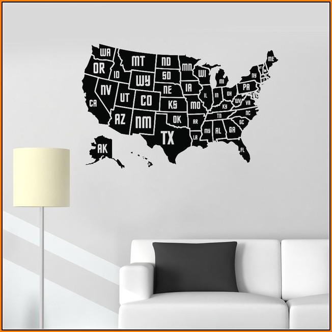 Usa Map Wall Decor