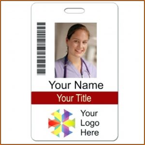 Vertical Name Badge Template