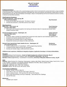 Video Editor Resume Template