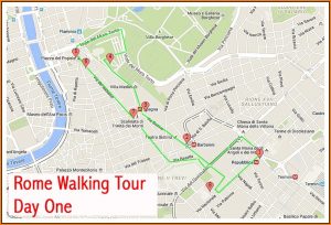 Walking Tour Map Of Rome
