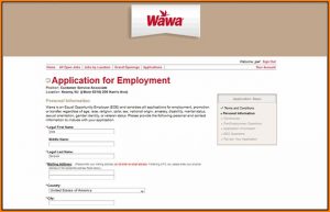 Wawa Job Application Online