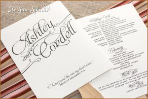 Wedding Fan Programs Templates Free
