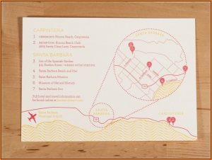 Wedding Invitation Map Design