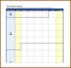 Weekly Work Schedule Template Excel