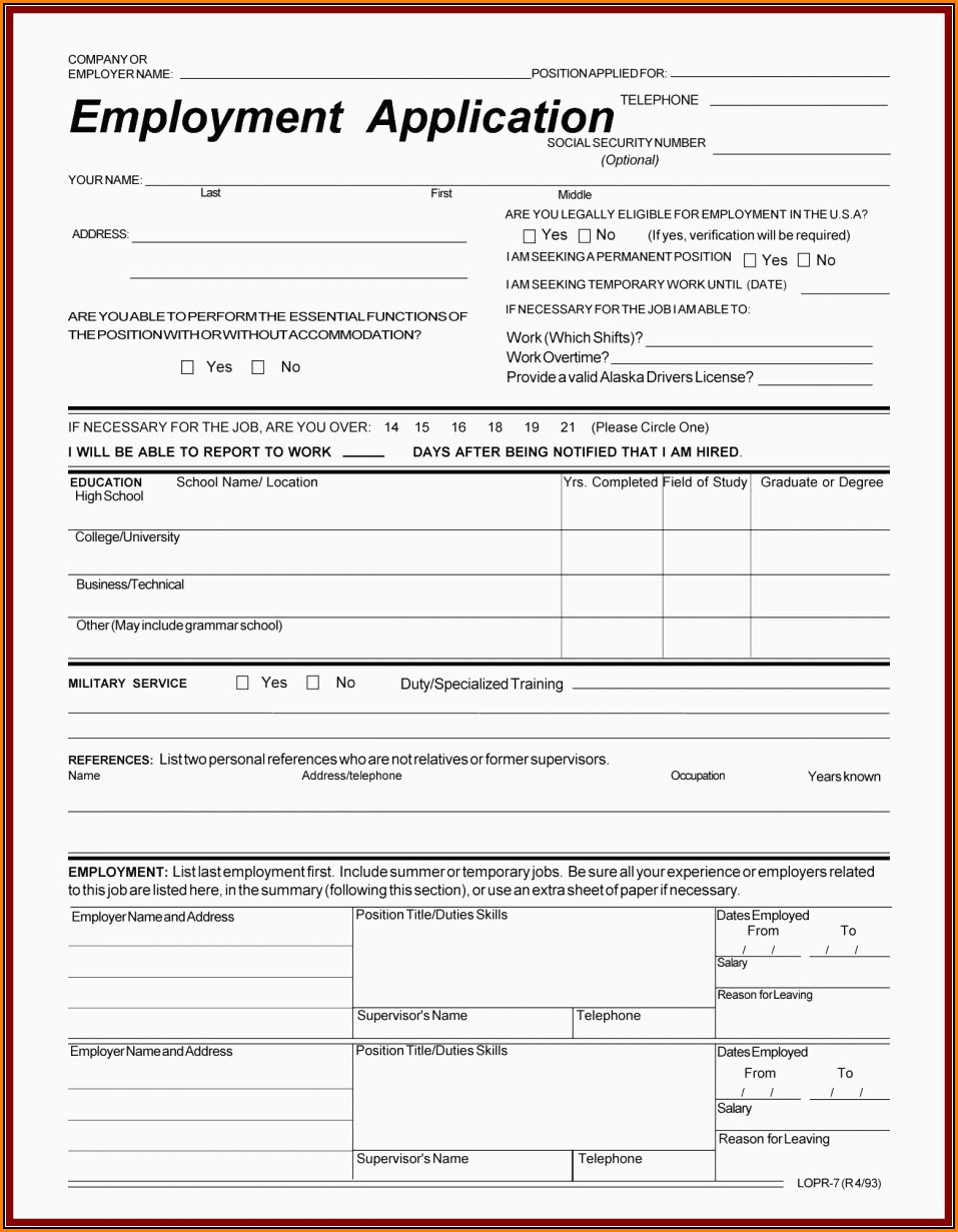 Www.walmart Job Application Form