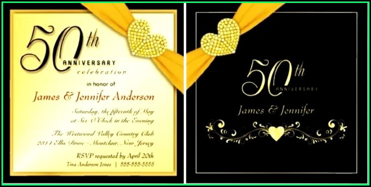 50th Birthday Invites Templates