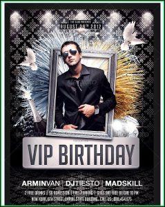 50th Birthday Party Flyer Templates Free