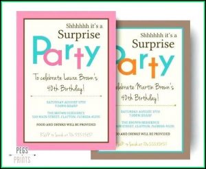 60th Birthday Invitation Templates For Word