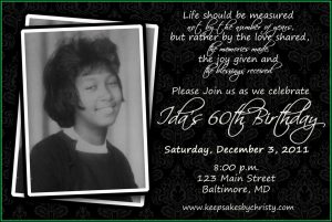 60th Birthday Invitation Templates Pdf