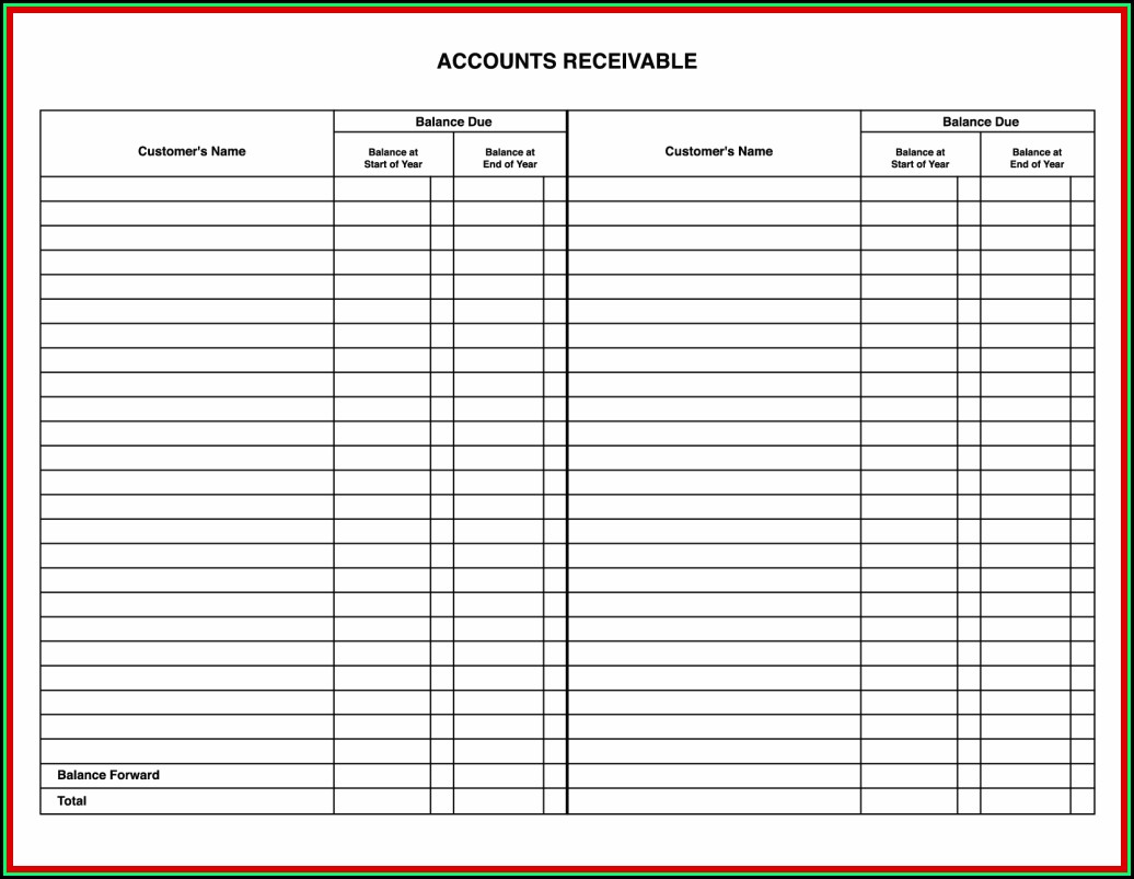Accounting Ledger Forms Free