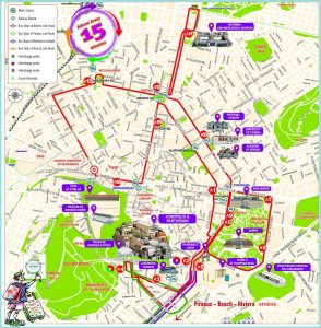 Athens Hop On Hop Off Bus Tour Map
