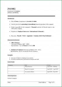 Attractive Resume Templates Free Download For Freshers