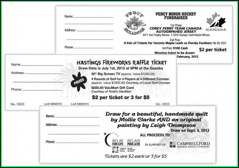 Avery Printable Raffle Ticket Template