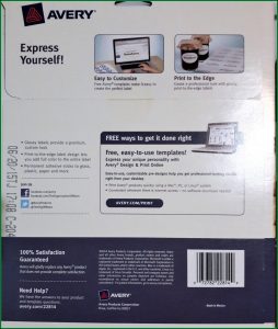 Avery Round Label Template 22818