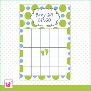 Baby Shower Bingo Template Word
