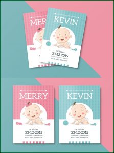 Baby Shower Card Template Psd