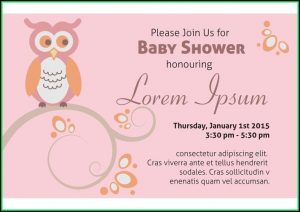 Baby Shower Invitation Card Template