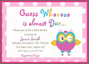 Baby Shower Invitation Card Template Free Download