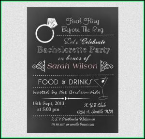 Bachelorette Party Invitation Templates Free Download