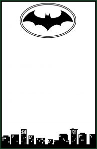 Batman Invitation Template