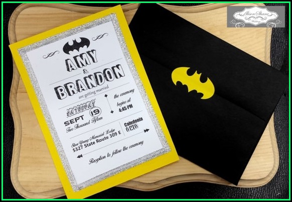 Batman Wedding Invitation Templates