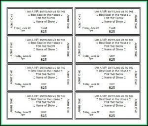 Bbq Fundraiser Ticket Templates