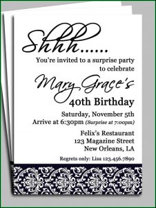 Birthday Invites Templates Word