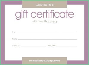 Blank Gift Vouchers Templates Free