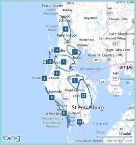 Clearwater Beach Hotels Beachfront Map