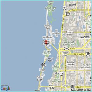 Clearwater Beach Hotels Map