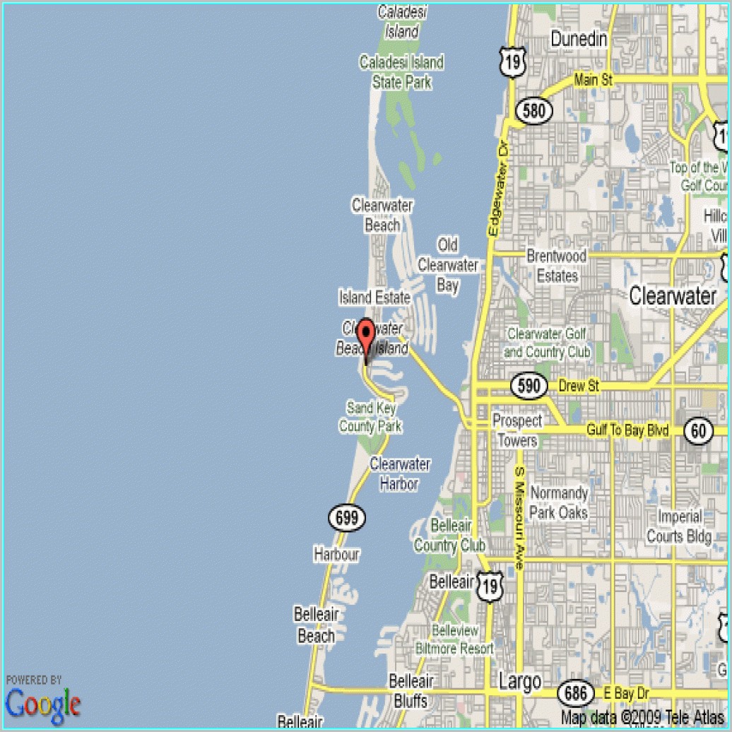 Clearwater Beach Hotels Map