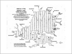 Depth Map Sebago Lake Maine