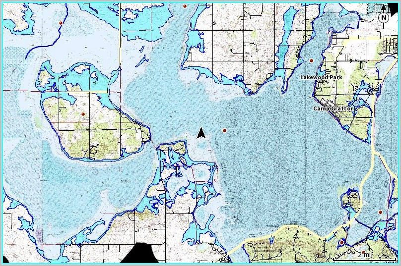 Devils Lake Michigan Topographic Map
