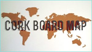 Diy World Map Corkboard