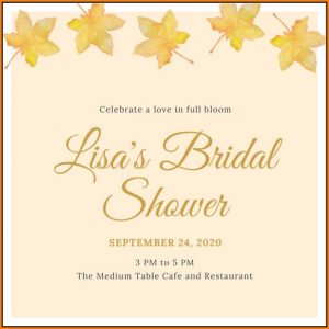 Fall Bridal Shower Invitation Templates