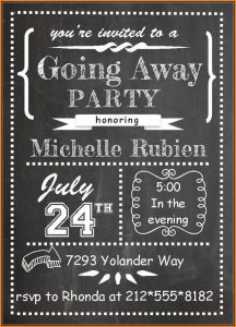 Farewell Invitation Templates Free Download