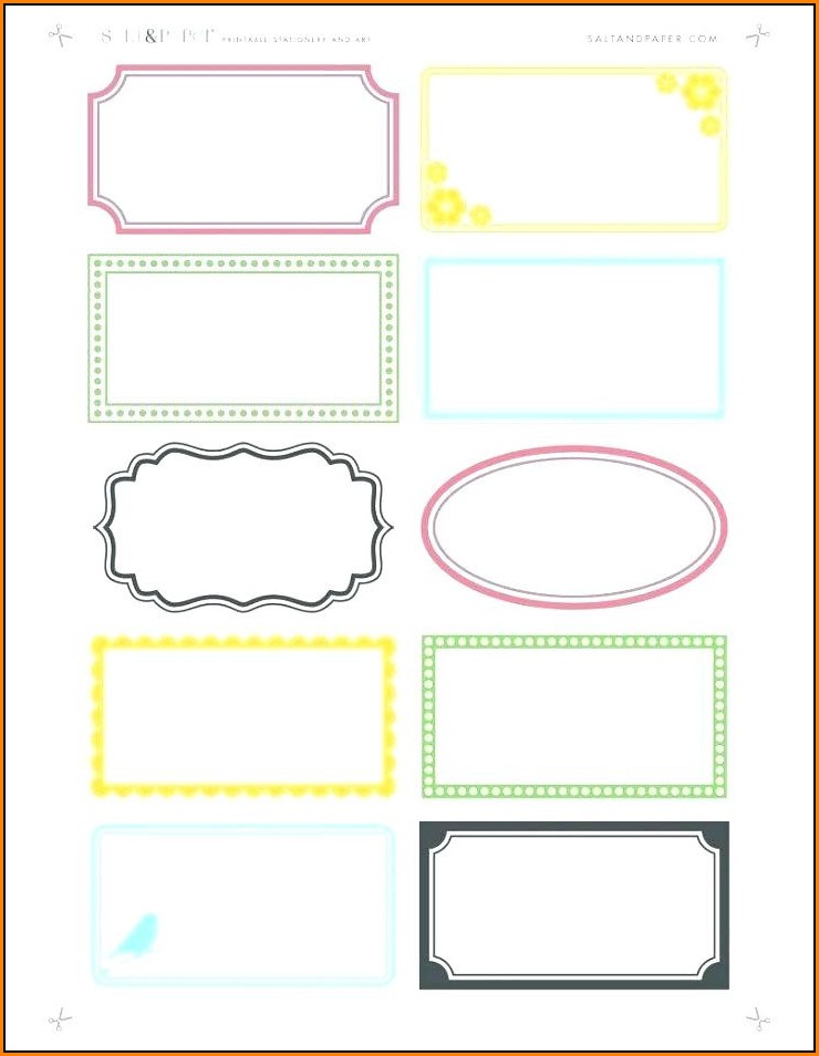 File Cabinet Label Template Free