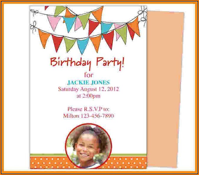 Free Birthday Party Invitation Templates For Word