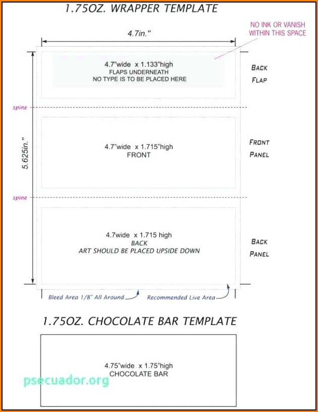 Hershey Candy Bar Wrappers Template Word