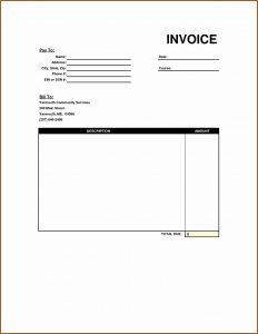Free Blank Invoice Template Uk
