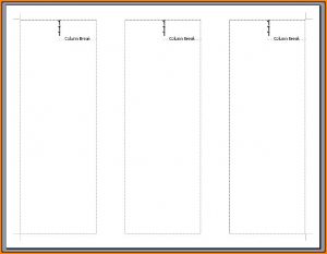 Free Blank Tri Fold Brochure Templates For Microsoft Word