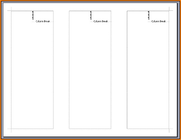 Free Blank Tri Fold Brochure Templates For Microsoft Word