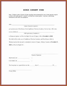 Free Child Travel Consent Form Template Pdf